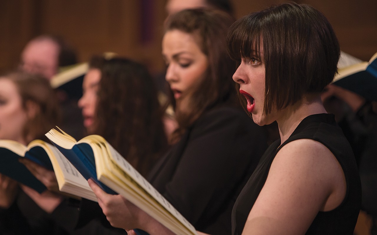 Choral students perform Bach's St. Matthew Passion at Christ Church Cathedral