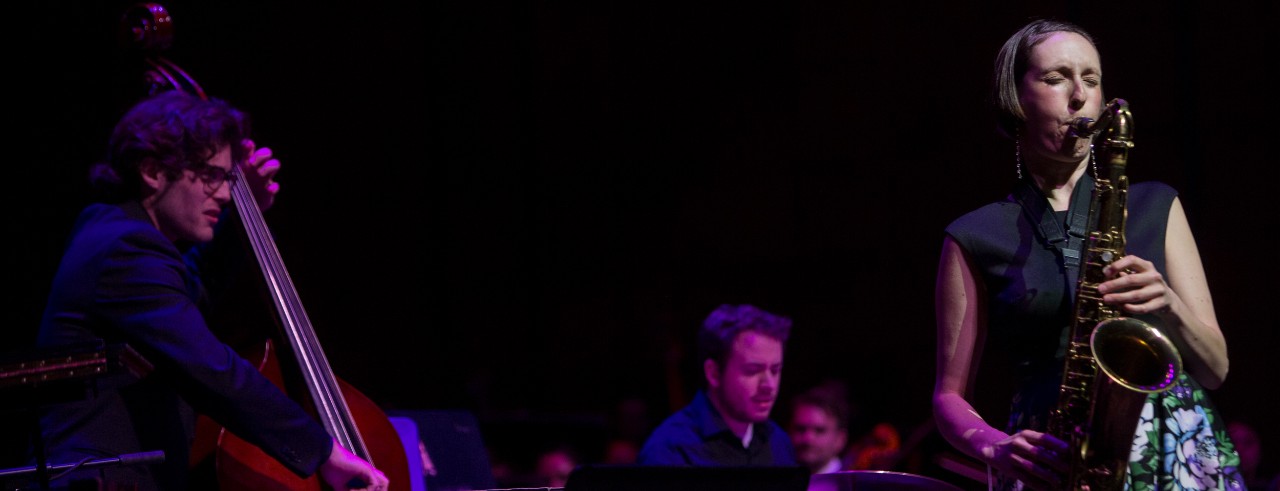 CCM Jazz Studies majors perform with distinguished alumna Janelle Reichman.