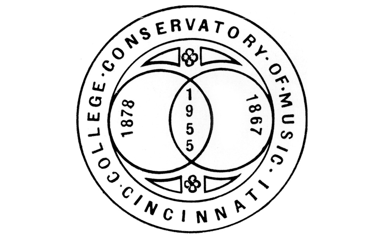 Logo of interlocking circles depicting the merger of the College of Music with the Conservatory of Music
